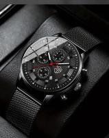 Reloj De Cuarzo Para Hombre DEYROS Minimalista De Moda Banda De Acero Inoxidable Malla Reloj Hombre Casual Negocio - details 0