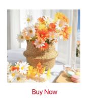 6Pcs Flores Artificiales De Seda Mini Carnations 11Cm Para Bodas Artesanía Wreath Accesorios Navidad DIY Decoración Del Hogar Scrapbooking - details 8