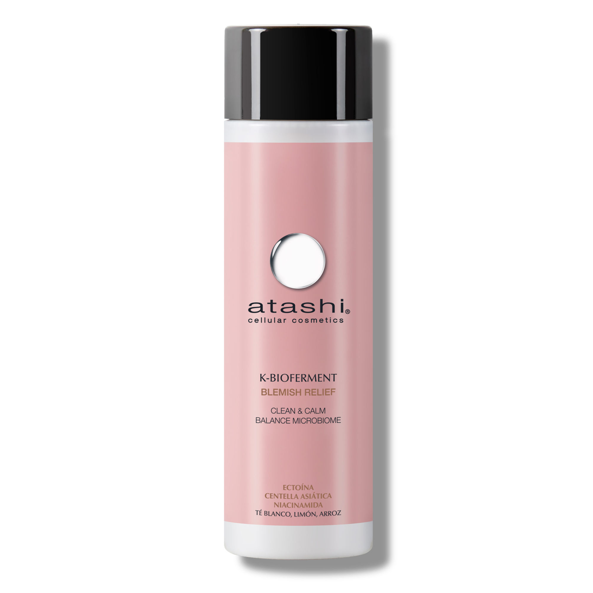 Atashi K-Bioferment Blemish Relief Limpiador Facial Calmante para Pieles Sensibles | Regenera, Hidrata y Protege contra Factores Externos | Con Ectoína, Centella Asiática y Niacinamida | 250 ml