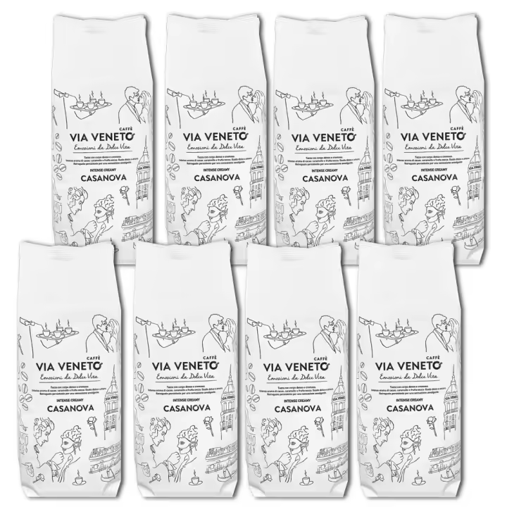 Granos de café Via Veneto Casanova mezcla 500 gr 8 piezas - 1