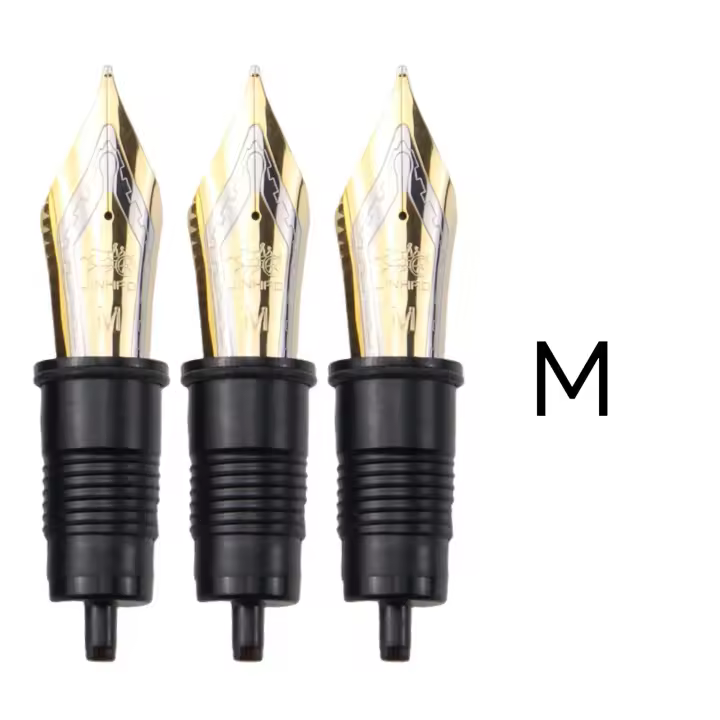 3PCS Tijeras De Pluma Jinhao X159 Metálicas EF/F/M Tamaños Dorados / Plata Calidad Superior Piezas De Repuesto Para Pluma De Agua - 1