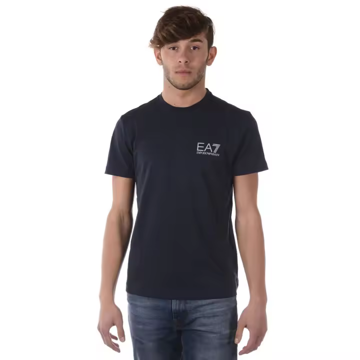 Emporio Armani EA7 Camiseta Algodón Hombre Azul Oscuro 3ZPT51PJ30Z 1554 - 1