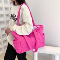 Bolso De Hombro Puffer Para Mujeres Y Niñas Estilo Casual Cuadrado De Plegado Invernal Bolso De Mano Quilted Tote Bag - details 13