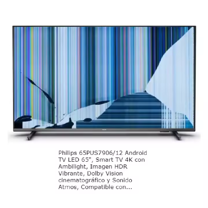 PHILIPS 65PUS7906/12, NUEVOS, Con pantalla - panel rota, para despiece. SIN MANDO A DISTANCIA. - 1