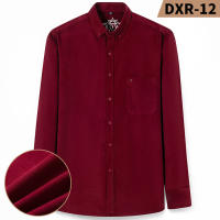 Camisa Larga De Manga Para Hombre Algodón Puro Corduroy Retro Resistente a Rasguños Y Desgaste Ropa Casual Social Diaria - details 7