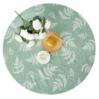 Mantel Redondo De Vinilo Con Cierre Elástico Para Bodas Cumpleaños Y Fiestas Navideñas Decoración De Comedor Duradero - details 9