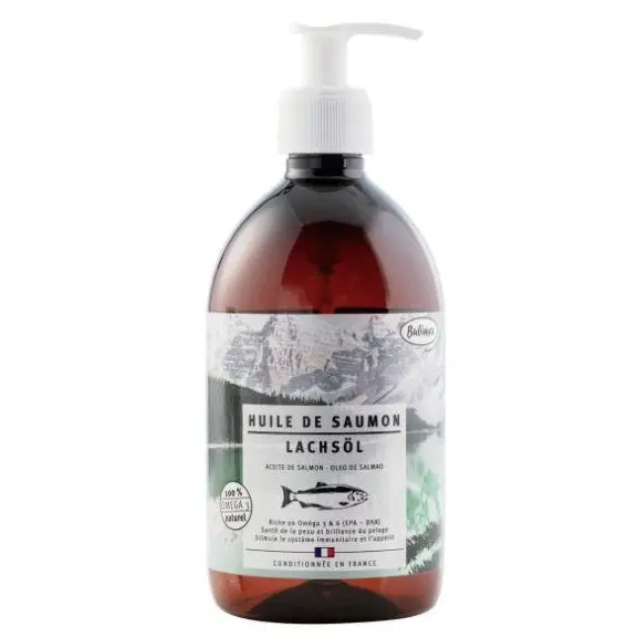 Aceite de Salmón Bubimex - Ayuda al mantenimiento saludable del pelaje y Piel de tu perro o gato - 1