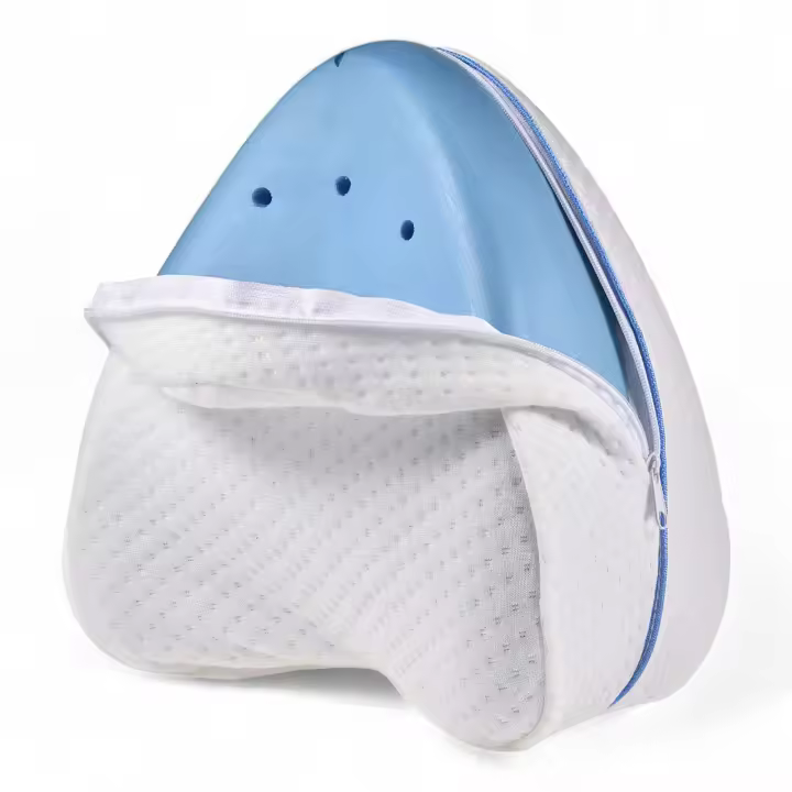 Almohada de Descanso para Piernas Viscoelástica Ergonómica - Mejora Postura Al Dormir - Funda Lavable - Confort Insuperable - 1