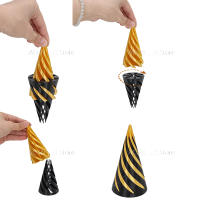 Juguete Antiestrés Passthrough De 3D Imprimido Pirámide Imposible Con Cono Espiral Decoración De Escritorio De Árbol De Navidad Juguete Interactivo Para Alivio Del Estrés - details 0