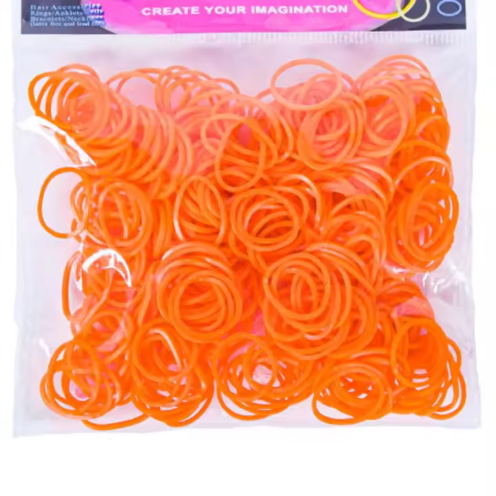 Bolsa De 300 Piezas De Banda De Goma Colorida Para Juguetes De Puzle DIY Y Pulseras Arcoíris Para Niños Juguetes Tejidos Y Horquillas - 1