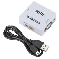 Convertidor De Video VGA a HDMI Con Audio Adaptador Compatible 1080P Para Notebook Xbox360 DVD PC HD TV Proyector - details 8