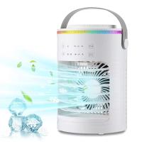 Aire acondicionado portátil, mini refrigerador de Aire 3 en 1, ventilador Silencioso, 3 velocidades, 2 Modos de pulverización, 600 ml, Con ASA, ideal para dormitorio y oficina, anillo de Luz Ambiental. - details 0