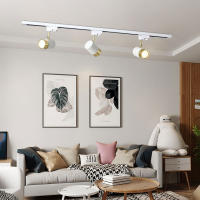 Spotlight De Techo LED GU10 Ajustable En Ángulo Multi Para Decoración De Habitaciones Sala De Estar Bares Tiendas Luz De Tramo De Rail Material De Aluminio - details 10