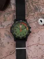 Reloj Luminox TORTUGA MARINA XS.0337  44MM Esfera verde Banda NATO Reloj deportivo de hombre 100M Water resist SWISS MADE - details 6
