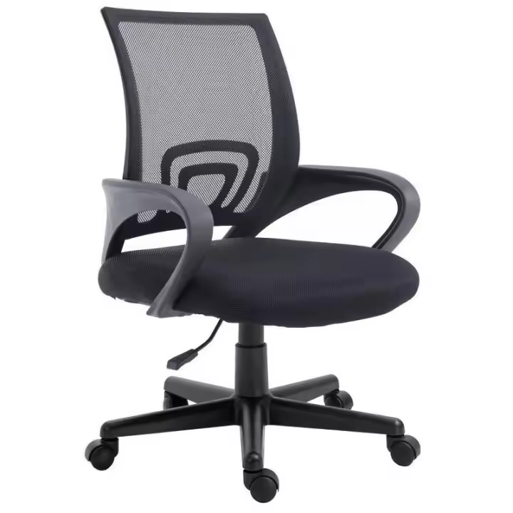 Silla Oficina Equip Respaldo De Malla Negra - 1