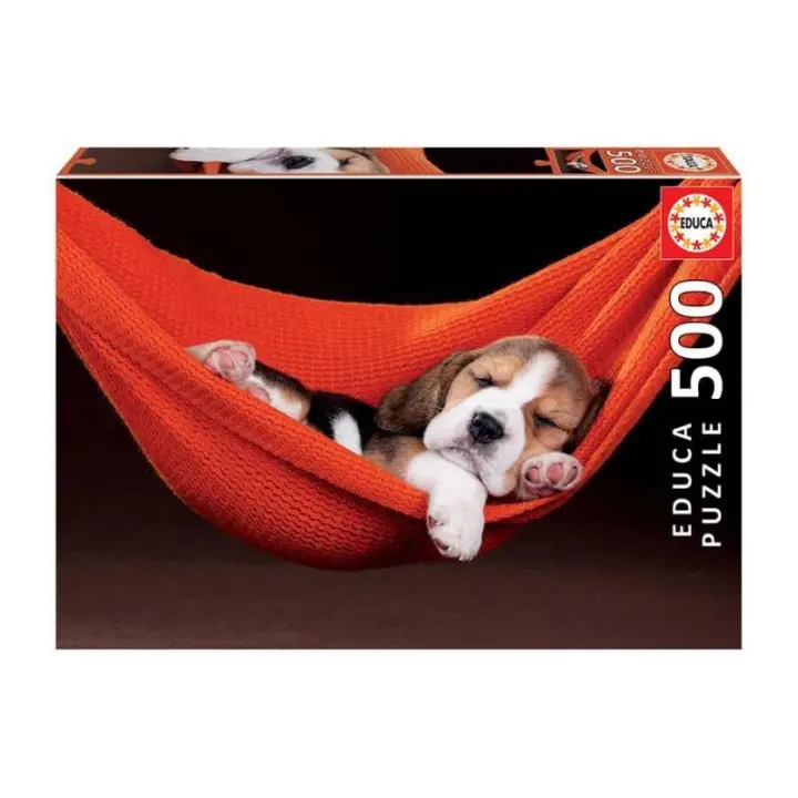 Educa Puzzle 500 Piezas Durmiendo en la Hamaca - Colección Completa de Puzzles Adultos - 1