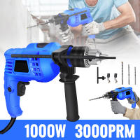 Taladro percutor eléctrico eléctrico, taladro percutor giratorio con función 2 en 1, velocidad variable con broca de impacto, 360 ° Mango giratorio - details 0
