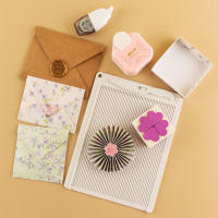 Juego De Pizarra De Marcado Multifuncional 1 Pieza 6.4x8.5 Pulgadas Mini Pizarra Para Hacer Envolventes De Tamaños Diferentes Y Líneas De Embossing En Tarjetas Material Plástico - details 13