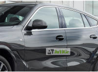 Cubierta De Póster De Puerta Y Ventana En Fibra De Carbono Negro Brillante Para Hyundai Elantra Avante 2021-2024 Adhesivo De Columna B Y C - details 6