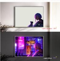 Lámpara De Noche LED Neón Edgerunners Anime Cyberpunk Con Efecto 3D Decoración De Habitación Para Otaku Gamers Luz De Mesa Con 3 Colores Frío Calido Neutro Tamaño 30cm - details 1
