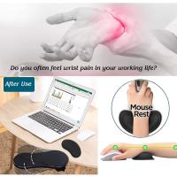 Ergonom Reposabrazos para escritorio, soporte de muñeca para teclado, cojín de ratón, cojín de espuma de memoria para computadoras, ordenador portátil, trabajo, juegos (2 piezas) - details 1