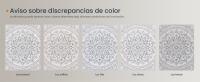SONGMICS HOME Alfombra, Diámetro de 120 cm, Alfombra Redonda Antideslizante, Decoración del Hogar, para Salón, Dormitorio, Lavable a Máquina, Estilo Boho, Gris Paloma/Beige Capuchino - details 4