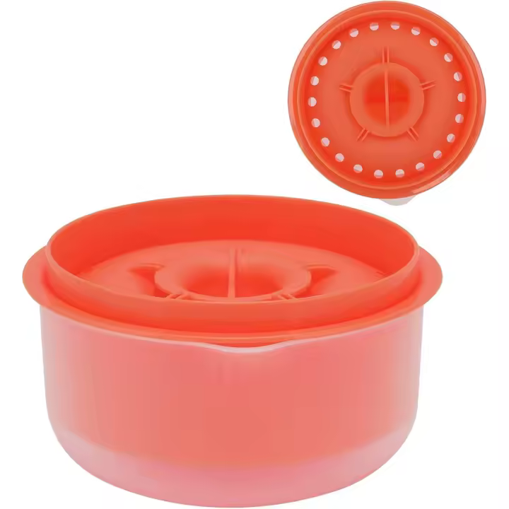 Extractor de huevo, separador de Yemas y Claras, Filter para tamizar yemas, divisor de huevo, herramienta de cocina, separador de huevo para repostería (Naranja) - 1
