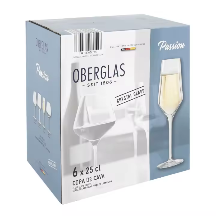 Copa de champán Inde Passion 250 ml 6 Piezas - 1