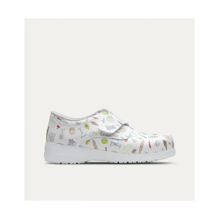Zapatos Hostelería multicolor de mujer   Textil, extraible, efecto memoria y antibacteriano - 1