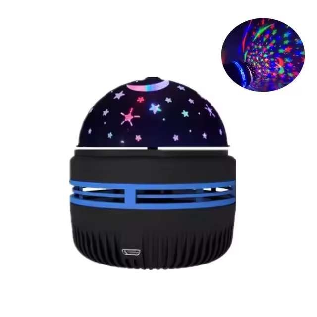 Proyector De Galaxia Estelar Luz Nocturna Colorida Para Hogar Y Auto Con Rotación Automática USB Decoración Para Navidad Halloween Bodas - 1