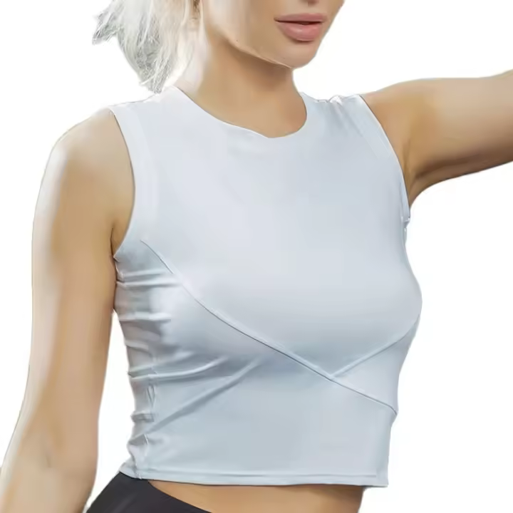 Chaleco De Deporte Para Mujer Sin Mangas Ajustado Para Yoga Fitness Pilates Entrenamiento Verano Camiseta Base Combinable - 1