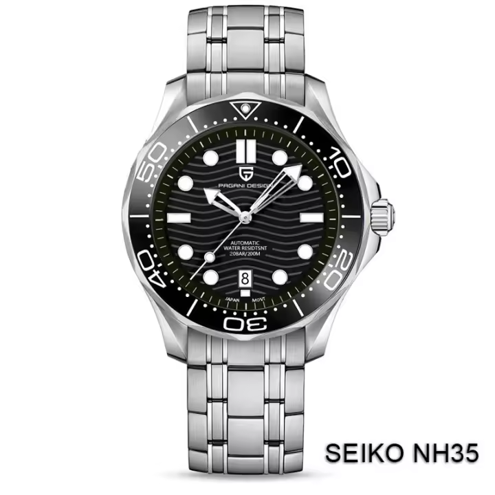 Reloj Mecánico Para Hombre PAGANI DESIGN PD1685 2025 Resistente Al Agua 20Bar Acero Inoxidable Cristal De Zafiro Calendario Completo Estilo Casual - 1