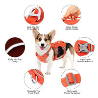 Harnés Reflectante Para Perros Grandes Y Pequeños De Náilon Duradero Con Manija Ajustable Para Caminar Y Entrenamiento - details 3