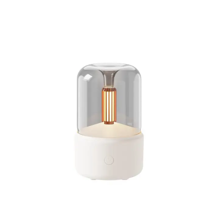 Difusor de aire de llama a la luz de las velas, difusor portátil de aceite esencial sin ruido 120ml difusor aromático sin agua apagado automático protección adecuada para el dormitorio de la Oficina de yoga familiar de Spa - 1