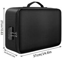 Bolsa Organizadora De Documentos Multi-Capa Portátil Para Viaje Y Oficina Seguro Para Pasaportes Certificados Legales - details 1