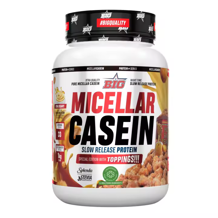 MICELLAR CASEIN (1KG) HONEY SALTED PEANUT - Big  Baja en grasas  Delicioso sabor - 1