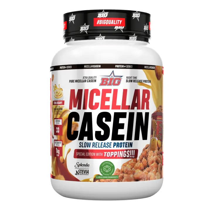 MICELLAR CASEIN (1KG) HONEY SALTED PEANUT - Big  Baja en grasas  Delicioso sabor - 1