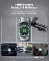 Cámara DVR De Coche Mini Dash Cam 4K 2160P Con WIFI GPS Lente Dual Grabación De Video Negro Bocina Visión Nocturna Para Automóvil - details 7