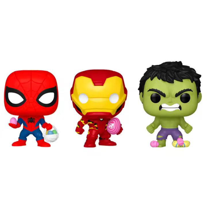 Blister 3 figuras Pocket POP Marvel Spiderman Hulk Iron Man PascuaFigura  Coleccionable - Idea de Regalo- Mercancia Oficial - Juguetes para Niños y Adultos - Movies Fans - Muñeco para Coleccionistas y Exposición - 1