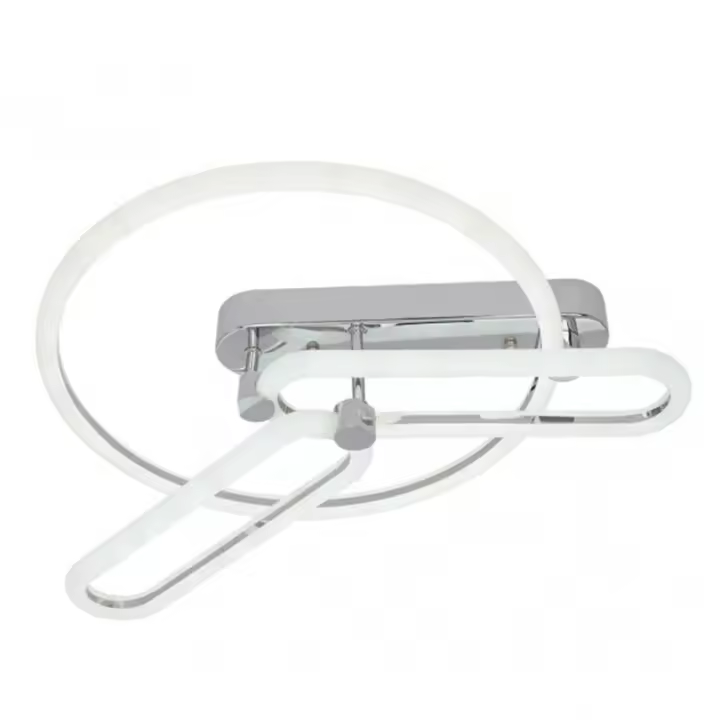 FABRILAMP 171985820 | Plafon 78w 3000k, 4000k, 6500k Cromo Adhara 8x53x43cm 10530 Lm Regulable, Memoria y C. Remoto - 1