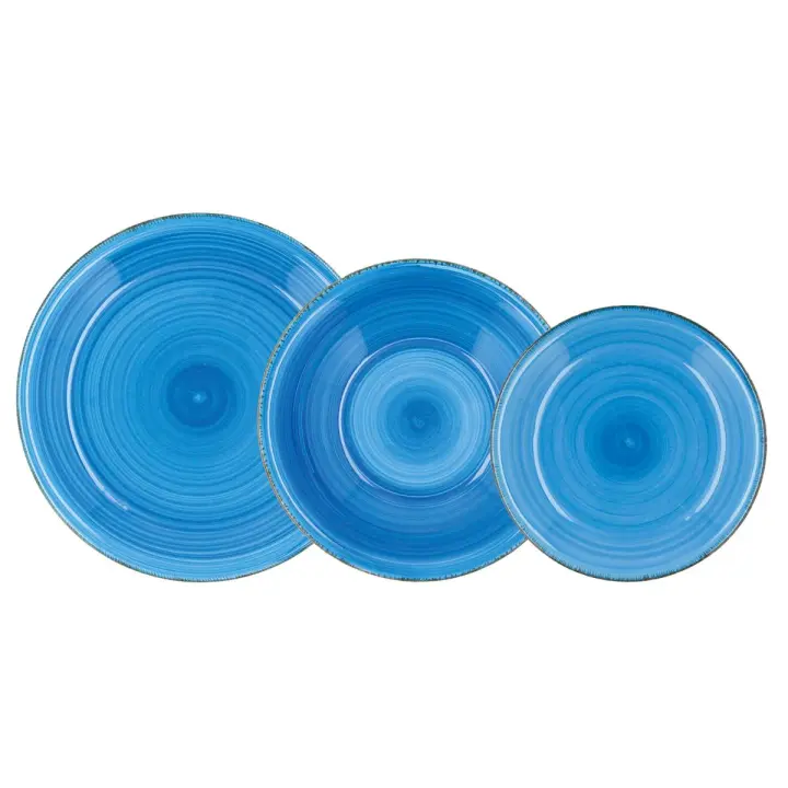 Quid QUID VITA AZUL Vajilla Ceramica 18 PIEZAS 6 PERSONAS - 1