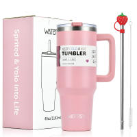 Taza Termo De Acero Inoxidable De Gran Capacidad 30oz/40oz Watersy Botella Termal Doble Vácuo Para Mantener Frío Regalo DIY Taza Muñeca Portátil Ecológica - details 9