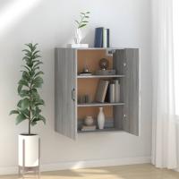 vidaXL Armario colgante madera de ingeniería 69,5x34x90cm en color Roble Sonoma/Negro/Marrón roble y más | diseño vintage industrial ideal para cocina salón comedor - details 4