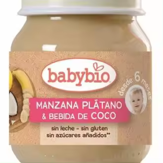 Babybio Potito Manzana Plantano Bebida Coco Babybio 130G - 1