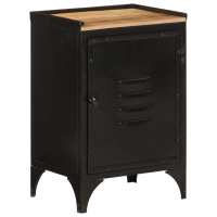 vidaXL Mueble de baño hierro y madera maciza de mango 40x30x60 cm - details 0