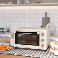 HOMCOM Horno Eléctrico de Sobremesa Horno Sobremesa de 21L 1400W Mini Horno Eléctrico con Temporizador hasta 60min y Temperatura Regulable hasta 230℃ - details 1