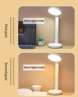 Luz De Escritorio LED Con Ventilador Y Reloj Cargador USB Luz De Lectura Con Protección Ocular Plegable Luz Nocturna Para Escritorio - details 13
