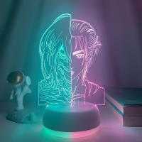Lámpara De Noche LED Anime 3D Gamer De Dos Tonos Con Control Remoto Decorativa Para Habitación Y Hogar Figuras Con 7/16 Colores - details 3