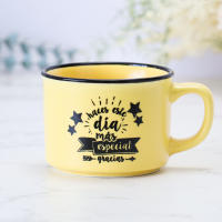 Pack de 6 a 30 unidades de Tazas originales Vintage, Con frase especial de dedicatoria, 3 modelos diferentes, Detalles de comunión para los invitados, Detalles para bodas invitados, Recuerdos Bautizo, Regalantes.com - details 2