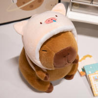 Mochila De Peluche De Animal Divertido Con Cabeza De Tiburón Pollo Cerdo Dinosaurio Y Capybara Suave Juguete Para Niños Regalo De Cumpleaños - details 4